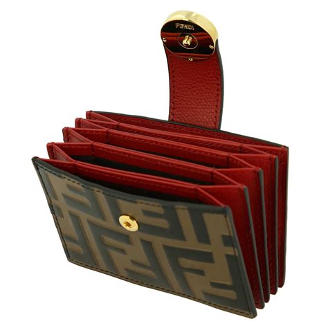 fendi red wallet|Fendi wallet price.